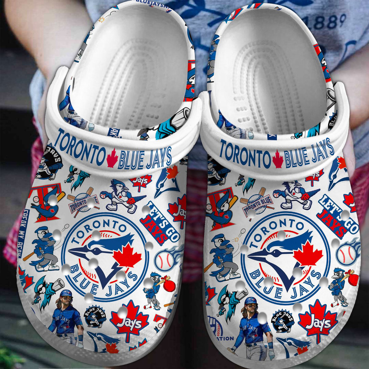 Toronto Blue Jays 2025 MLB Sport Crocs, Toronto Blue Jays Crocs Clogs Comfortable For Men Women And Kids 55