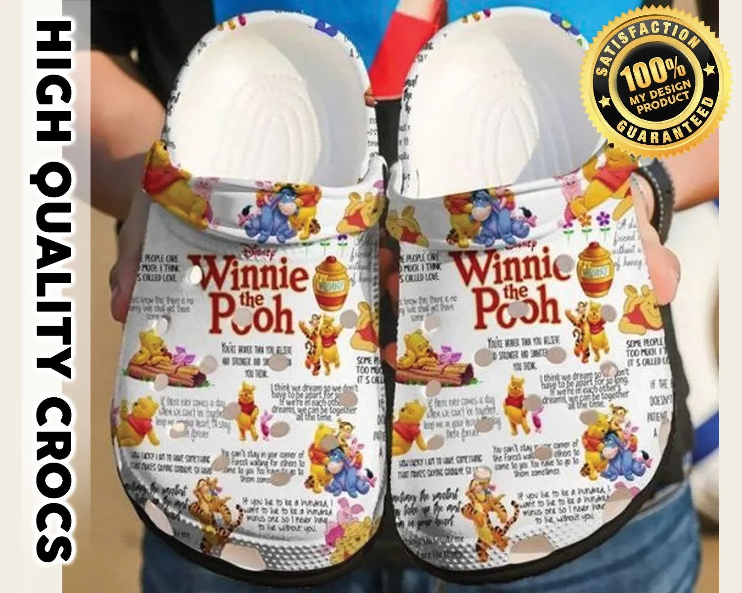 Winnie The Pooh Classic Crocs Style, Winnie The Pooh Crocs Clogs Comfortable For Men Women And Kids 92