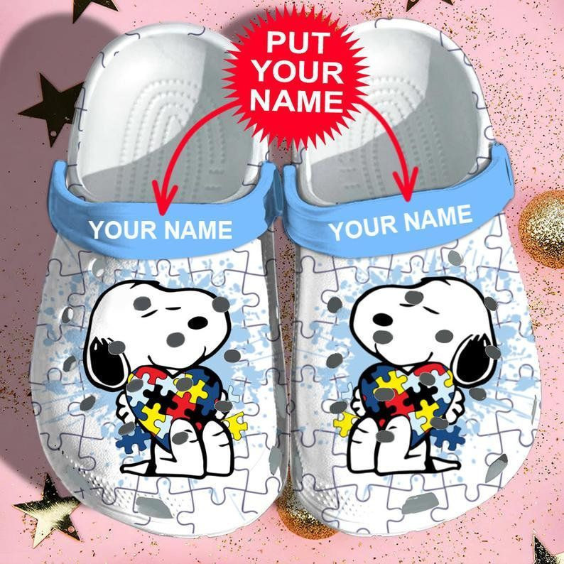 Snoopy Autism Classic Crocs Style, Snoopy Autism Crocs Clogs Comfortable For Men Women And Kids