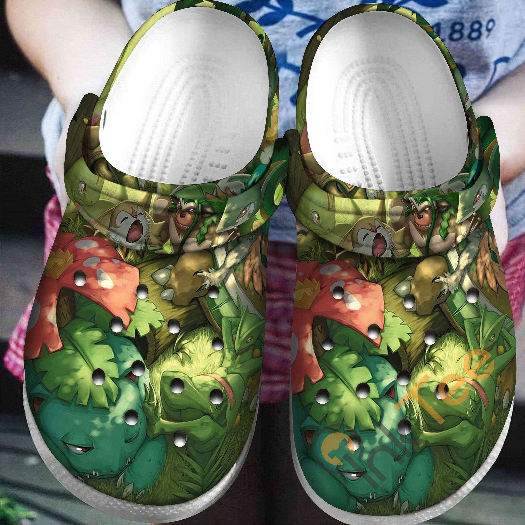 Solar Beam Pokemon Classic Crocs Style, Solar Beam Pokemon Crocs Clogs Comfortable For Men Women And Kids