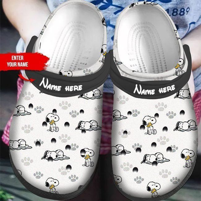 Personalized Snoopy Custom Name Classic Crocs Style, Snoopy Custom Name Crocs For Men Women And Kids