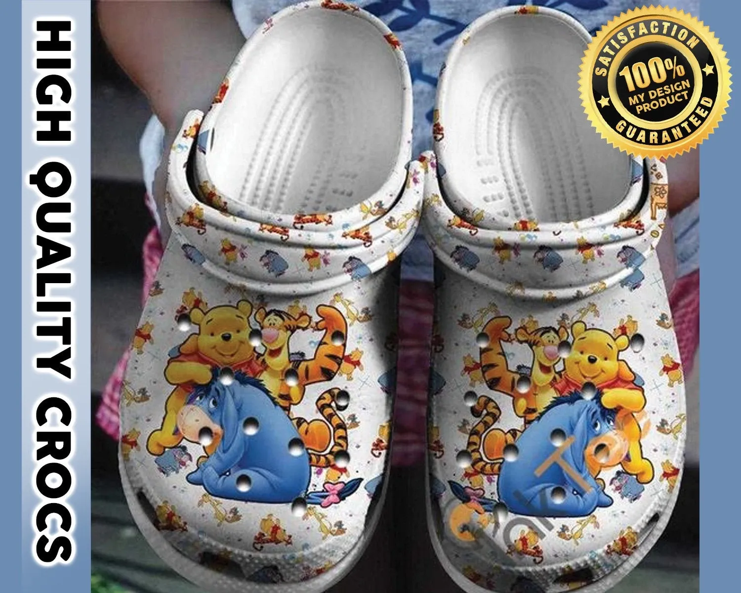 Winnie The Pooh Classic Crocs Style, Winnie The Pooh Crocs Clogs Comfortable For Men Women And Kids 34
