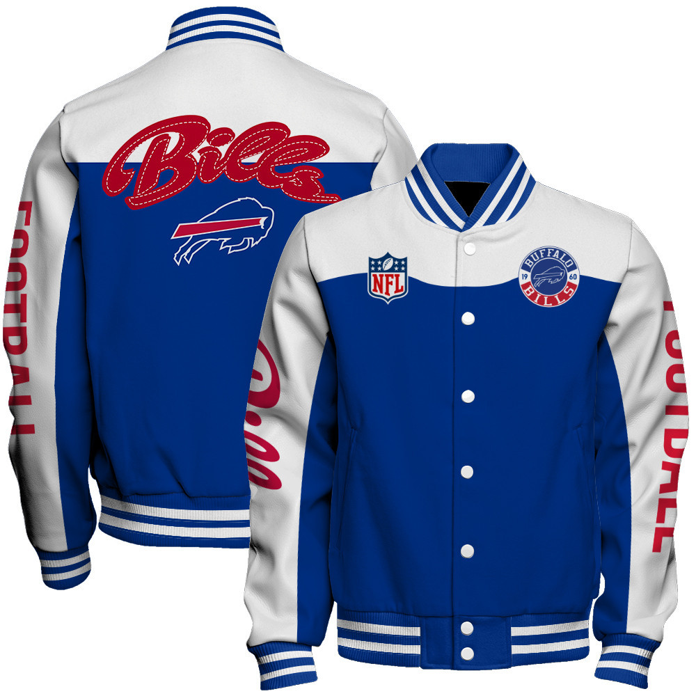 Buffalo Bills National Football League Face Any Weather Baseball Varsity Jacket