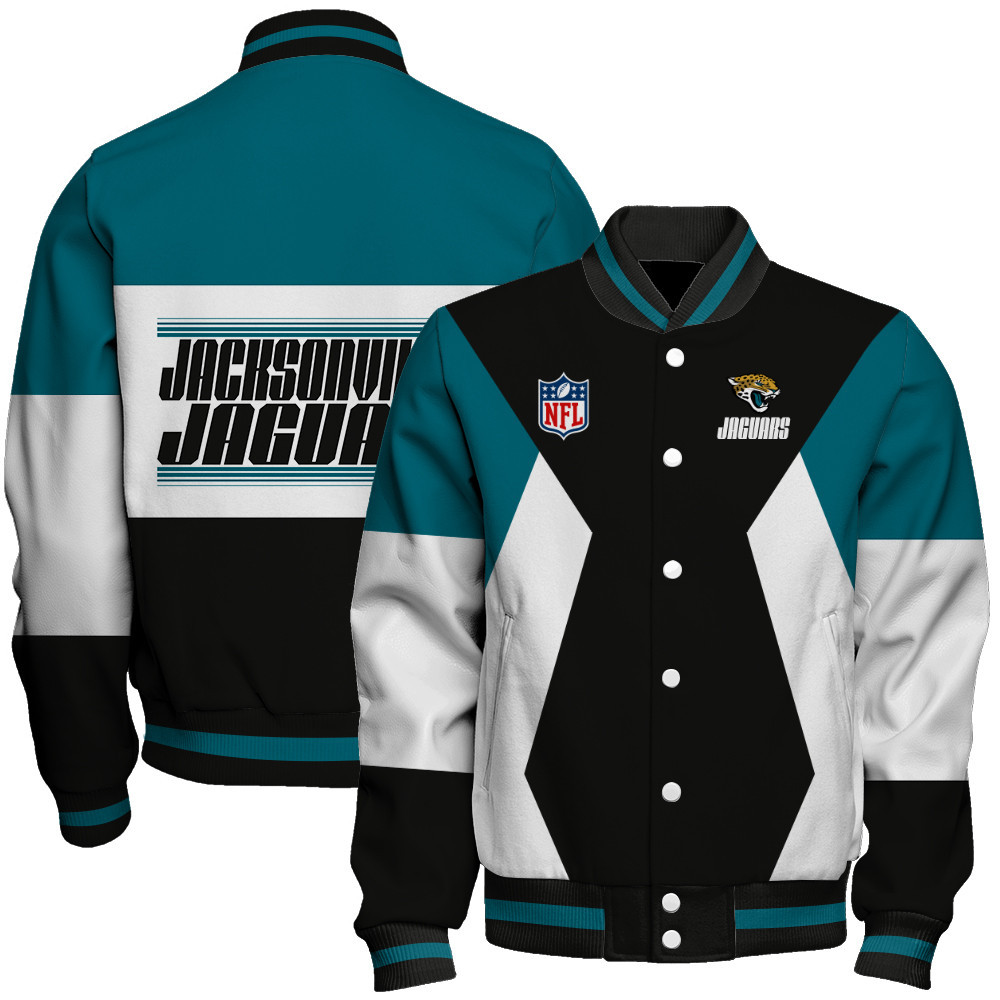 Jacksonville Jaguars National Football League Unique Design Baseball Varsity Jacket