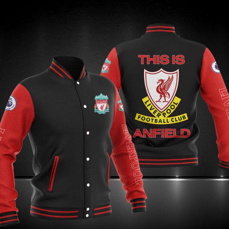 Liverpool F.C Varsity Baseball Jacket For Men And Women