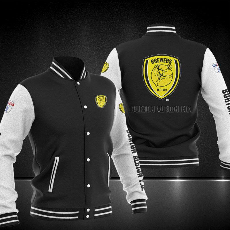 Burton Albion F.C Varsity Baseball Jacket For Men And Women