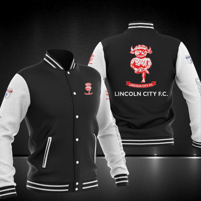 Lincoln City F.C Varsity Baseball Jacket For Men And Women