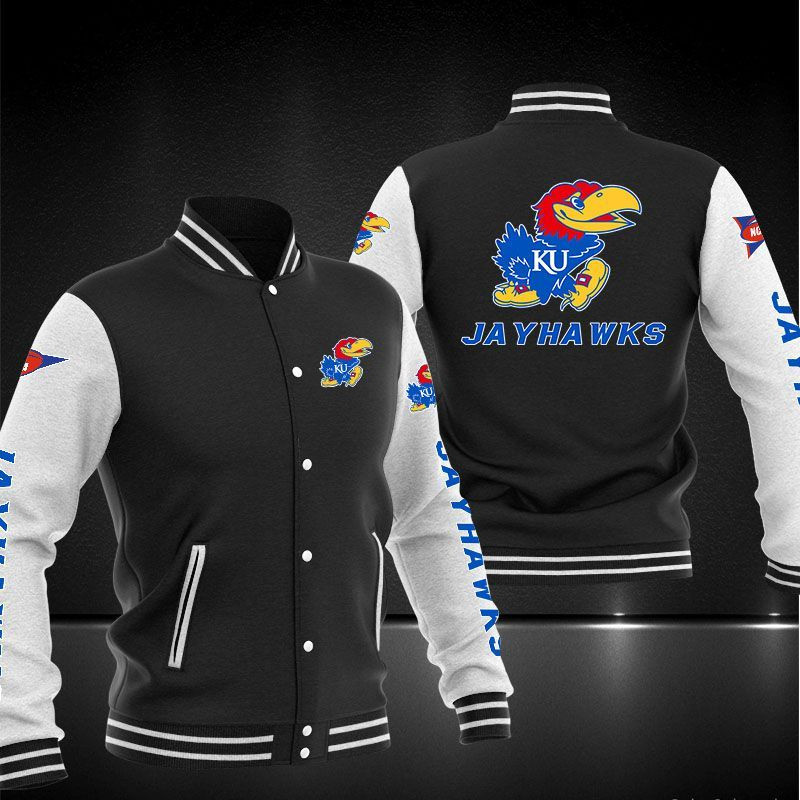Kansas Jayhawks Varsity Baseball Jacket For Men And Women