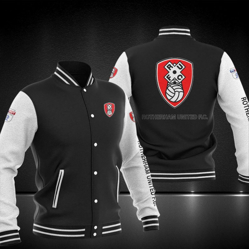 Rotherham United Varsity Baseball Jacket For Men And Women