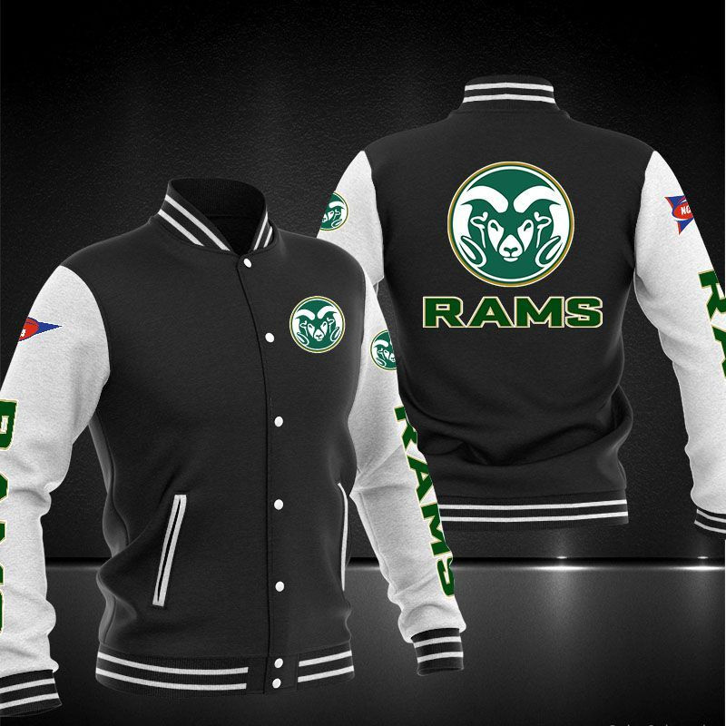 Colorado State Rams Varsity Baseball Jacket For Men And Women