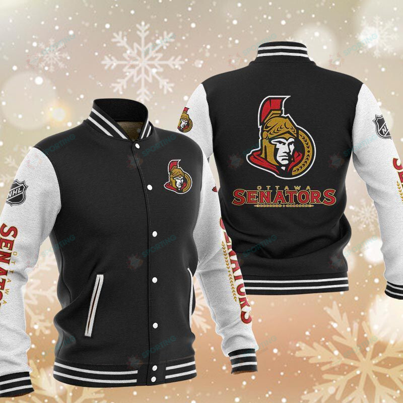 Ottawa Senators Varsity Baseball Jacket For Men And Women