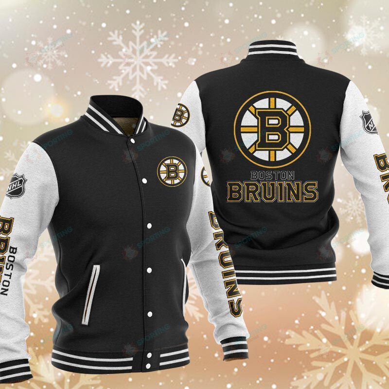 Boston Bruins Varsity Baseball Jacket For Men And Women