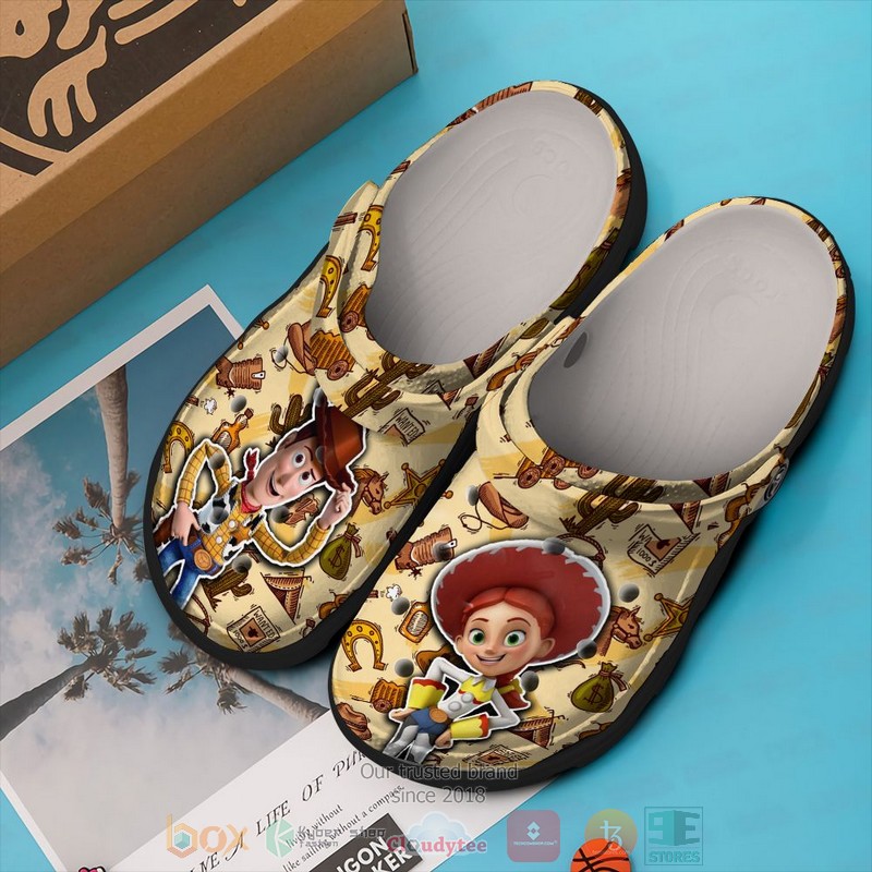 Woody And Jessie Toy Story Cartoon Crocs, Woody And Jessie Comfortable For Men Women And Kids 12