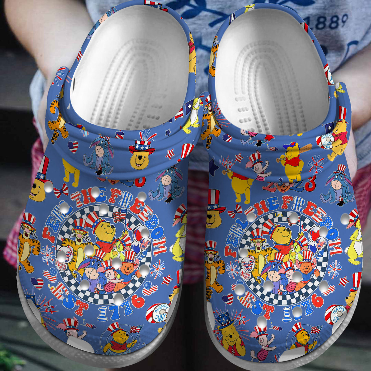 Winnie The Pooh Cartoon Crocs, Winnie The Pooh Comfortable For Men Women And Kids 89
