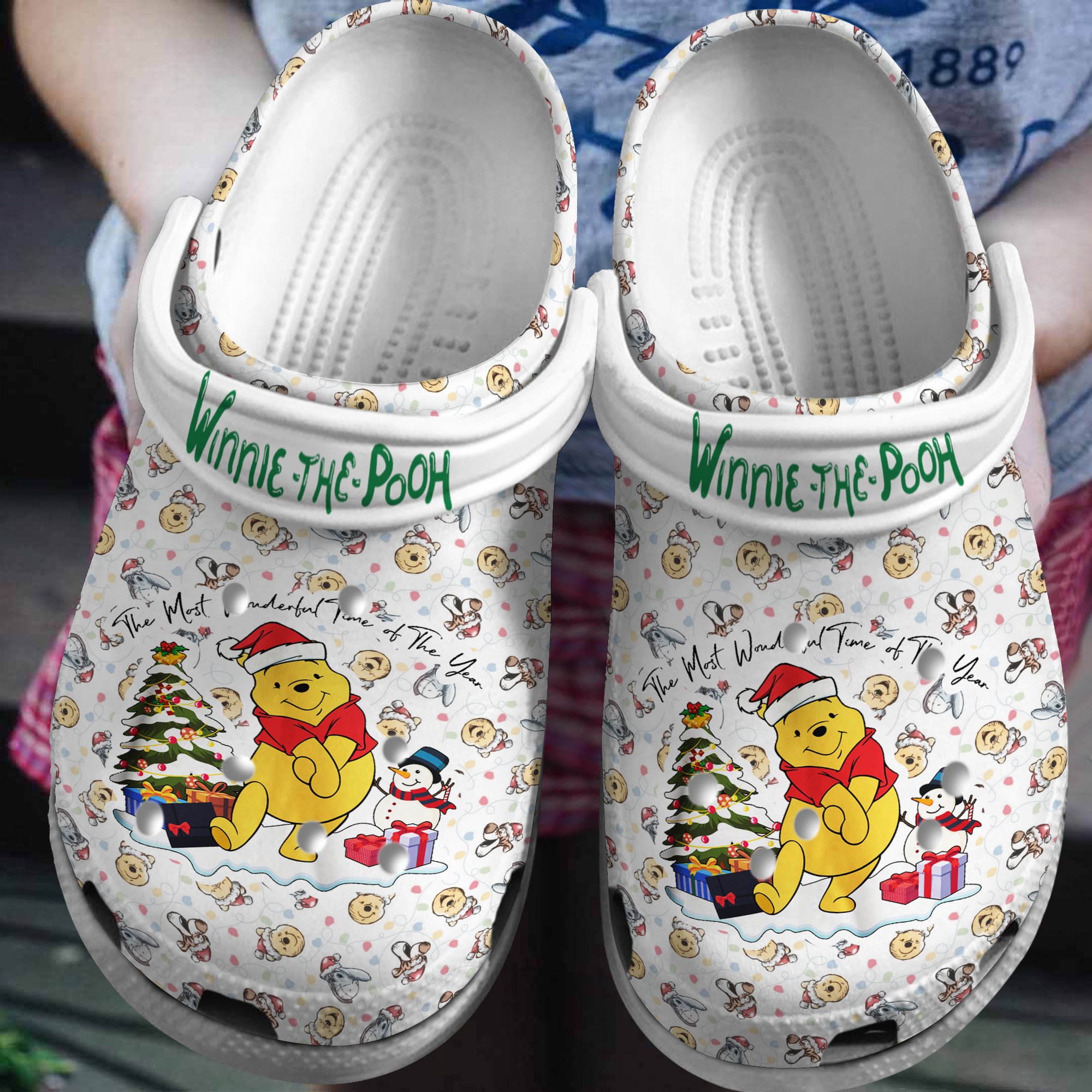 Winnie The Pooh Cartoon Crocs, Winnie The Pooh Comfortable For Men Women And Kids 98