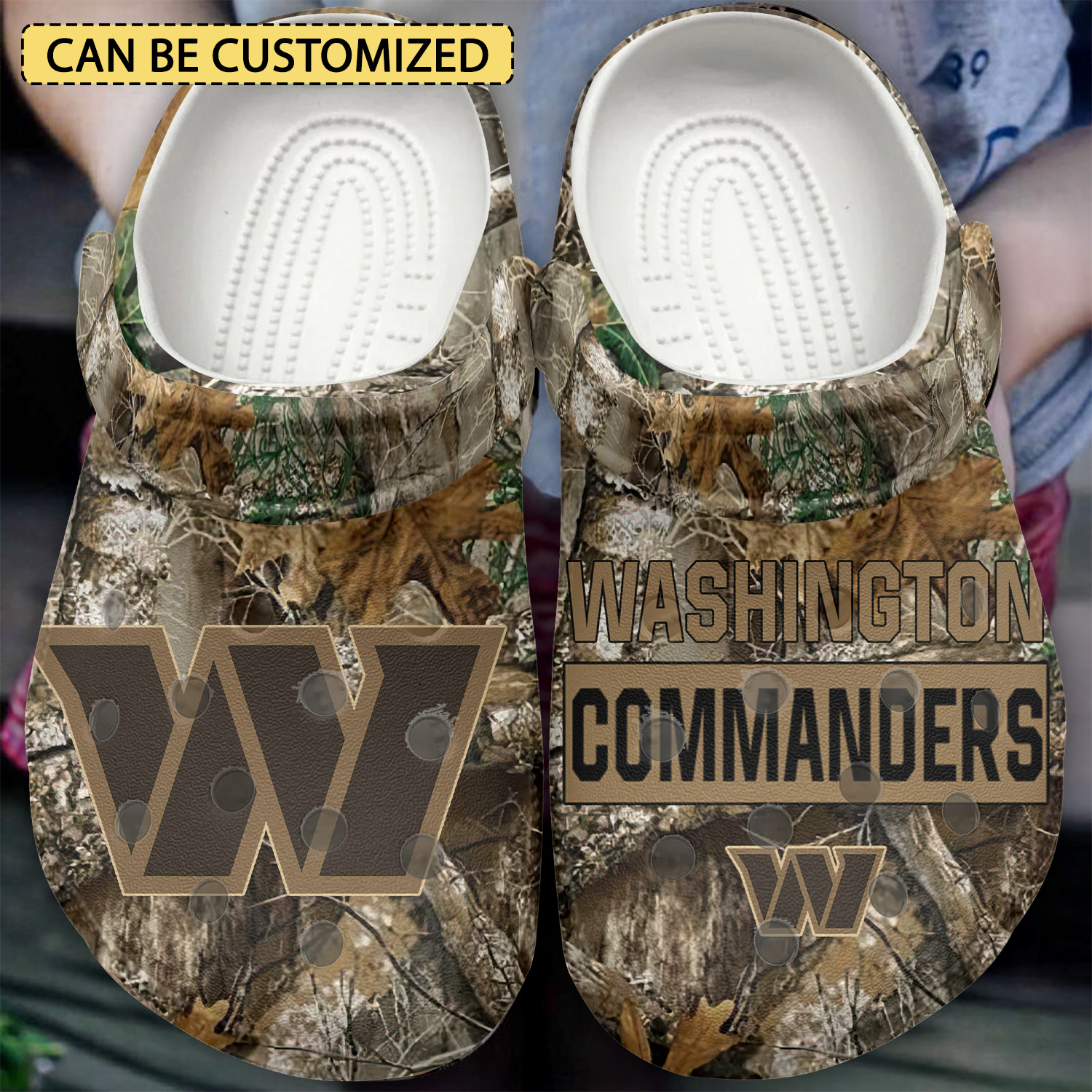Washington Commanders Nfl Sport Crocs, Washington Commanders Comfortable For Men Women And Kids 39
