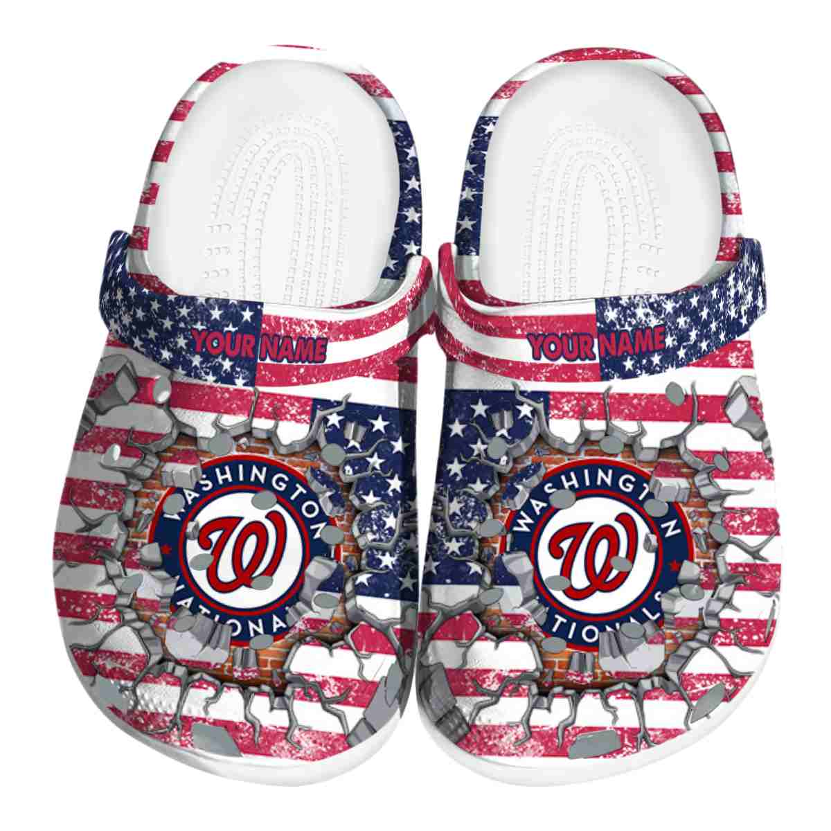 Washington Nationals MLB Crocs, Washington Nationals Comfortable For Men Women And Kids 37