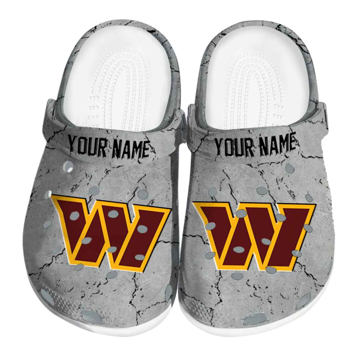 Washington Commanders Nfl Sport Crocs, Washington Commanders Comfortable For Men Women And Kids 77
