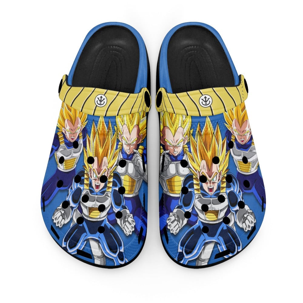 Vegeta Super Saiyan Dragon Ball Anime Crocs, Vegeta Super Saiyan Comfortable For Men Women And Kids 89