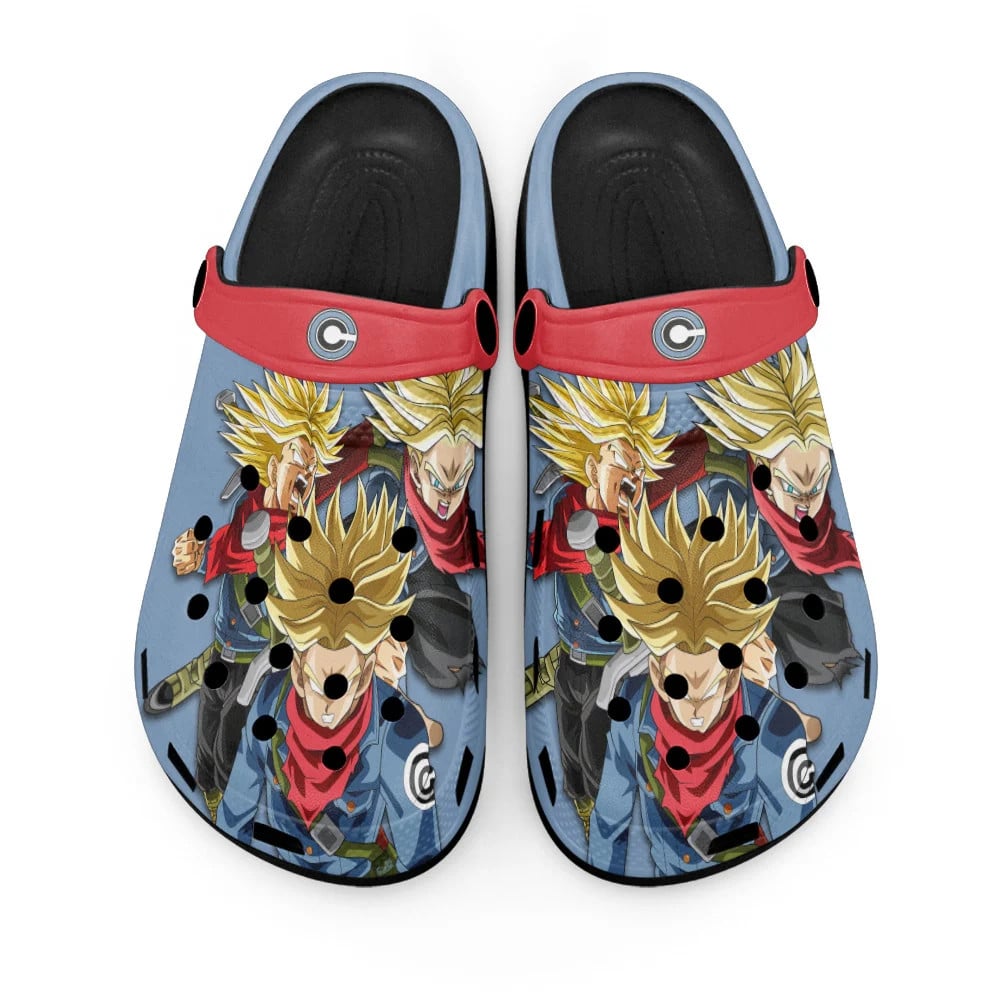 Trunks Super Saiyan Dragon Ball Anime Crocs, Trunks Super Saiyan Comfortable For Men Women And Kids