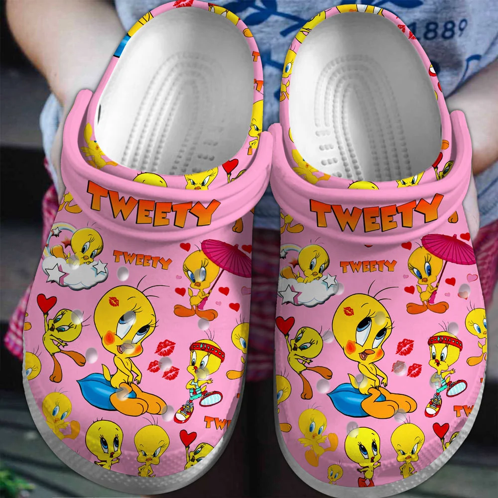 Tweety Cartoon Crocs, Tweety Comfortable For Men Women And Kids