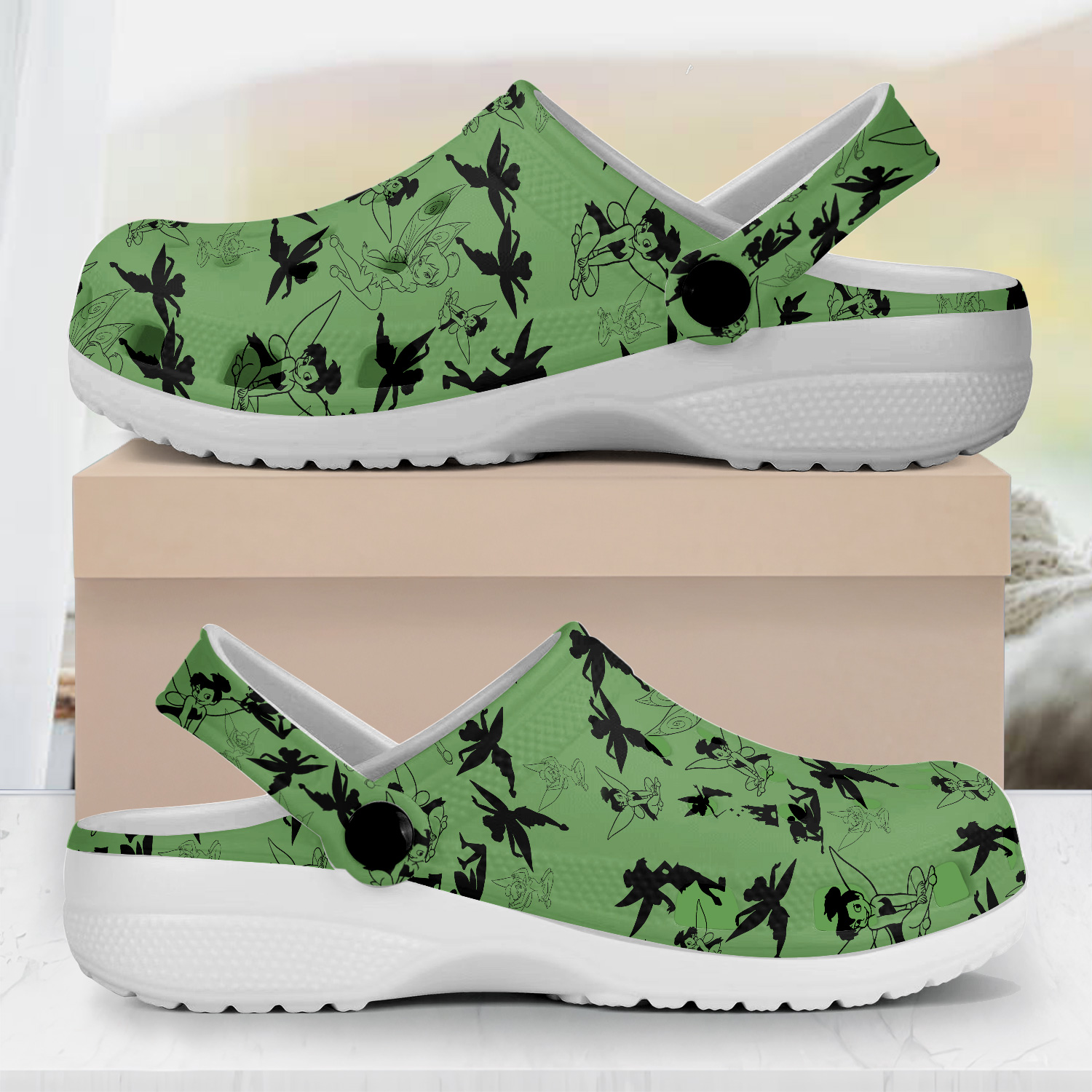 Tinker Bell Cartoon Crocs, Tinker Bell Comfortable For Men Women And Kids 25