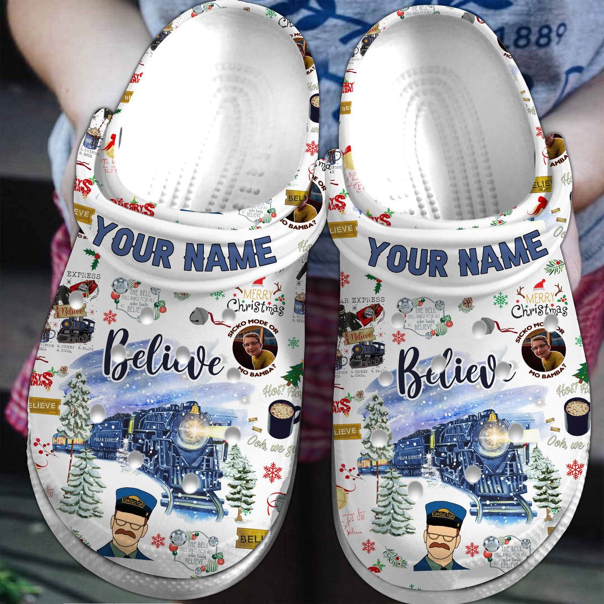 The Polar Express Cartoon Crocs, The Polar Express Comfortable For Men Women And Kids 58