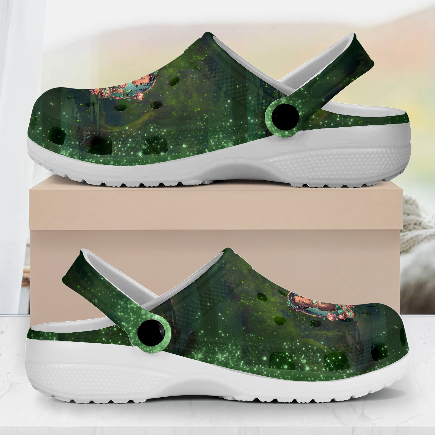 The Princess And The Frog Cartoon Crocs, The Princess Comfortable For Men Women And Kids 49
