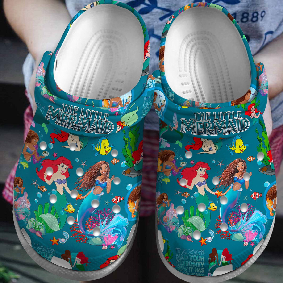 The Little Mermaid Cartoon Movie Crocs, The Little Mermaid Comfortable For Men Women And Kids 94