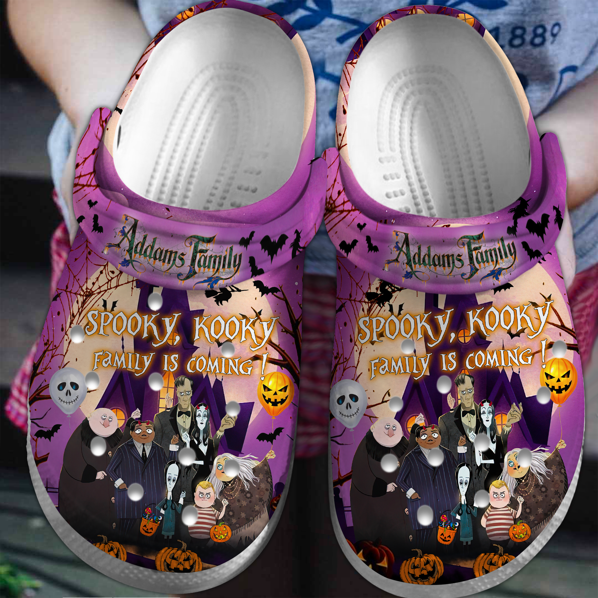 The Addams Family Cartoon Crocs, The Addams Family Comfortable For Men Women And Kids 41
