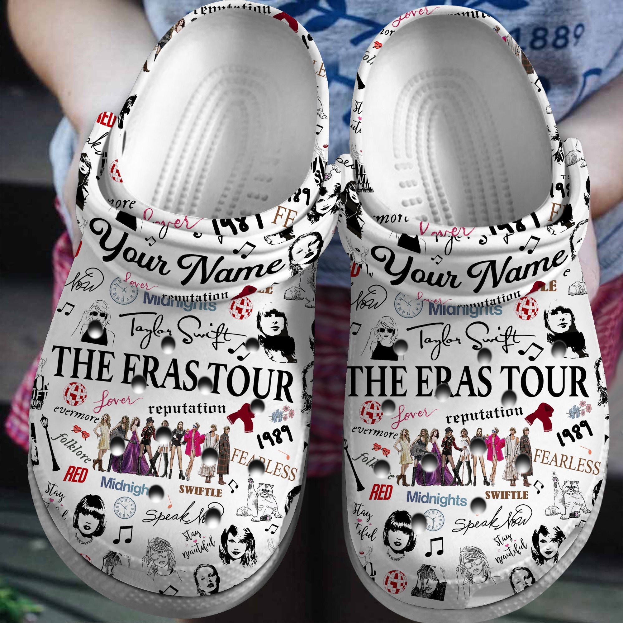 Taylor Swift Tour Crocs, Taylor Swift Tour For Men Women And Kids 23