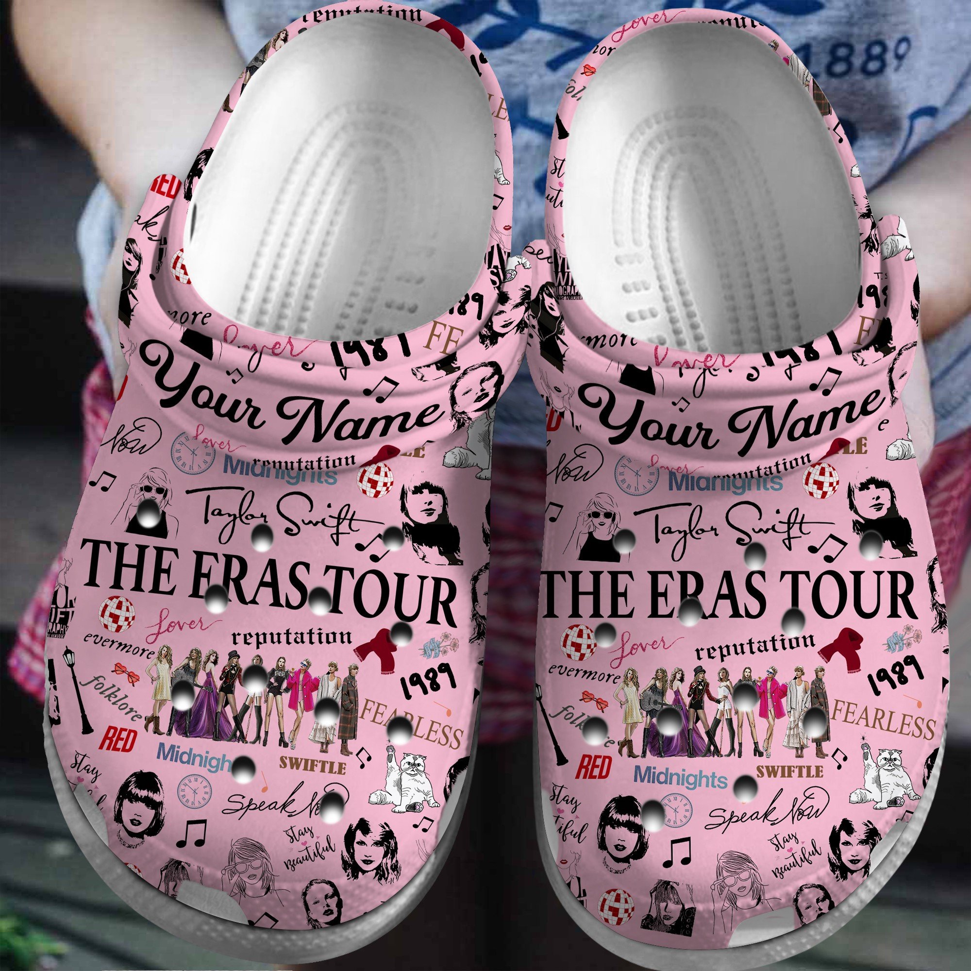 Taylor Swift Tour Crocs, Taylor Swift Tour For Men Women And Kids 6