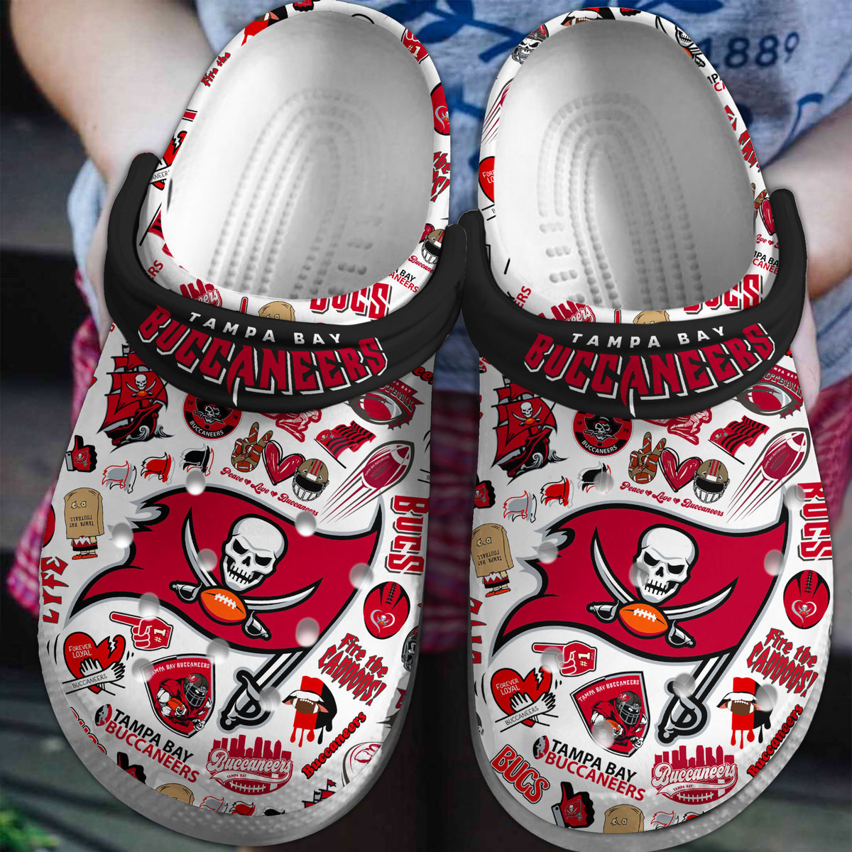Tampa Bay Buccaneers Nfl Sport Crocs, Tampa Bay Buccaneers Comfortable For Men Women And Kids 88