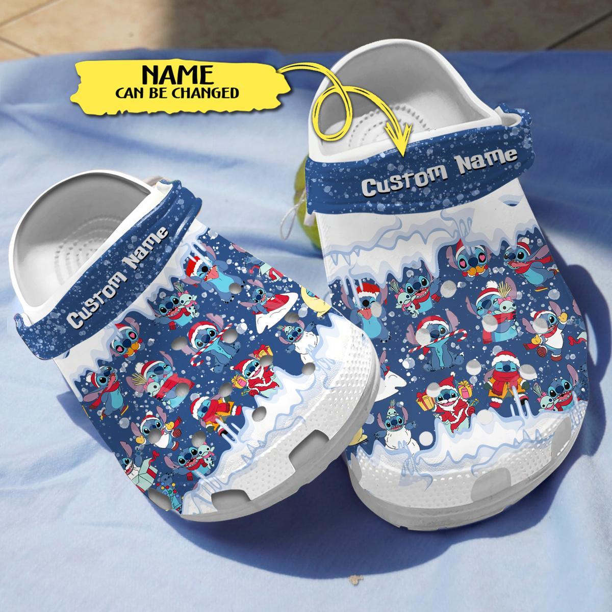 Stitch Cartoon Crocs, Stitch Comfortable For Men Women And Kids 23