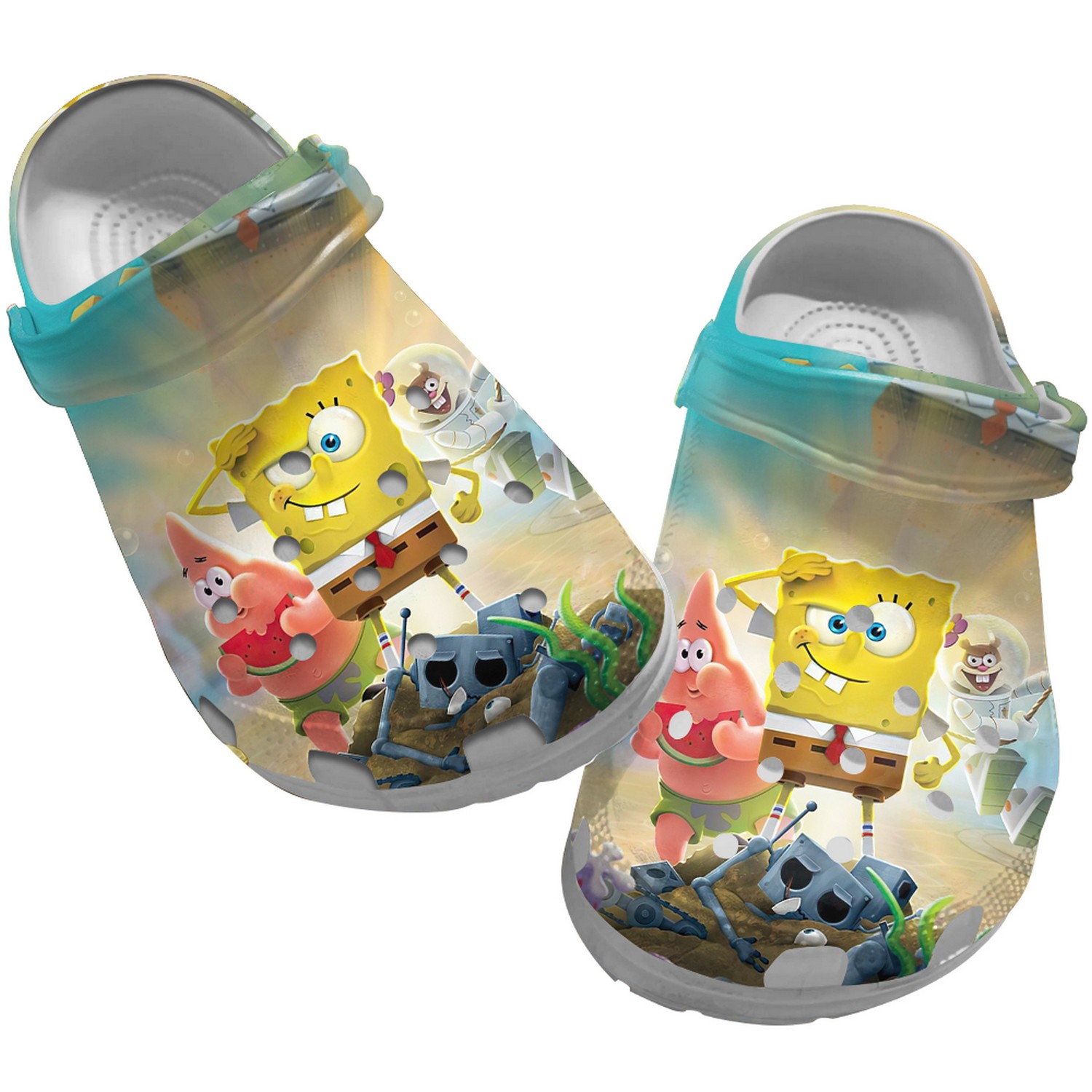 Spongebob Squarepants Cartoon Crocs, Spongebob Squarepants Comfortable For Men Women And Kids 2