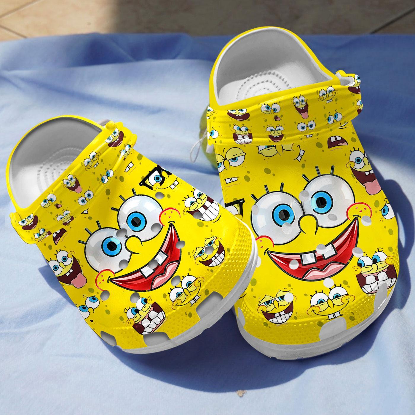 Spongebob Squarepants Cartoon Crocs, Spongebob Squarepants Comfortable For Men Women And Kids 20
