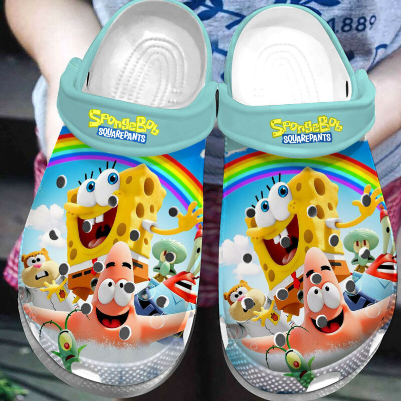 Spongebob Squarepants Cartoon Crocs, Spongebob Squarepants Comfortable For Men Women And Kids 11