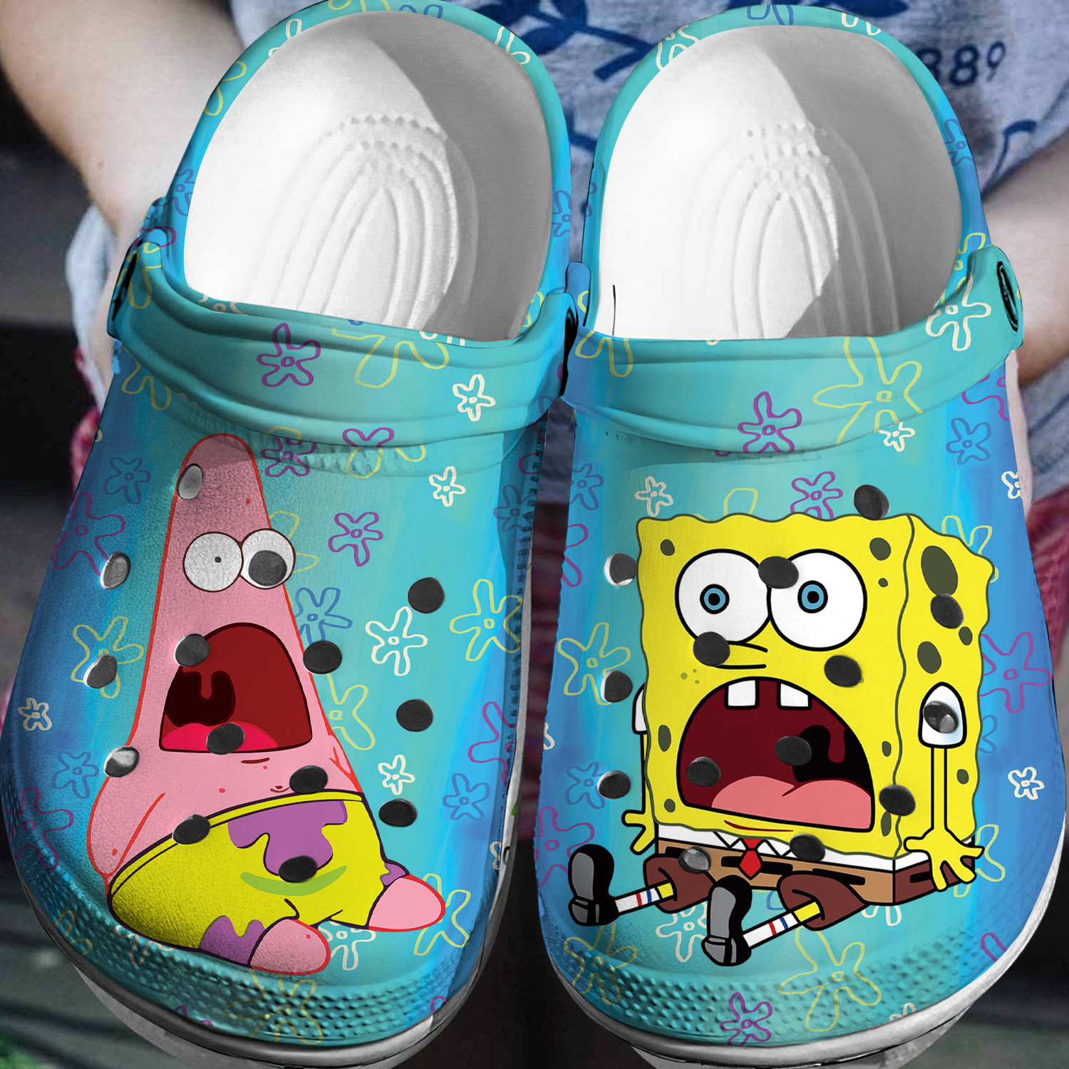 Spongebob Squarepants Cartoon Crocs, Spongebob Squarepants Comfortable For Men Women And Kids 30