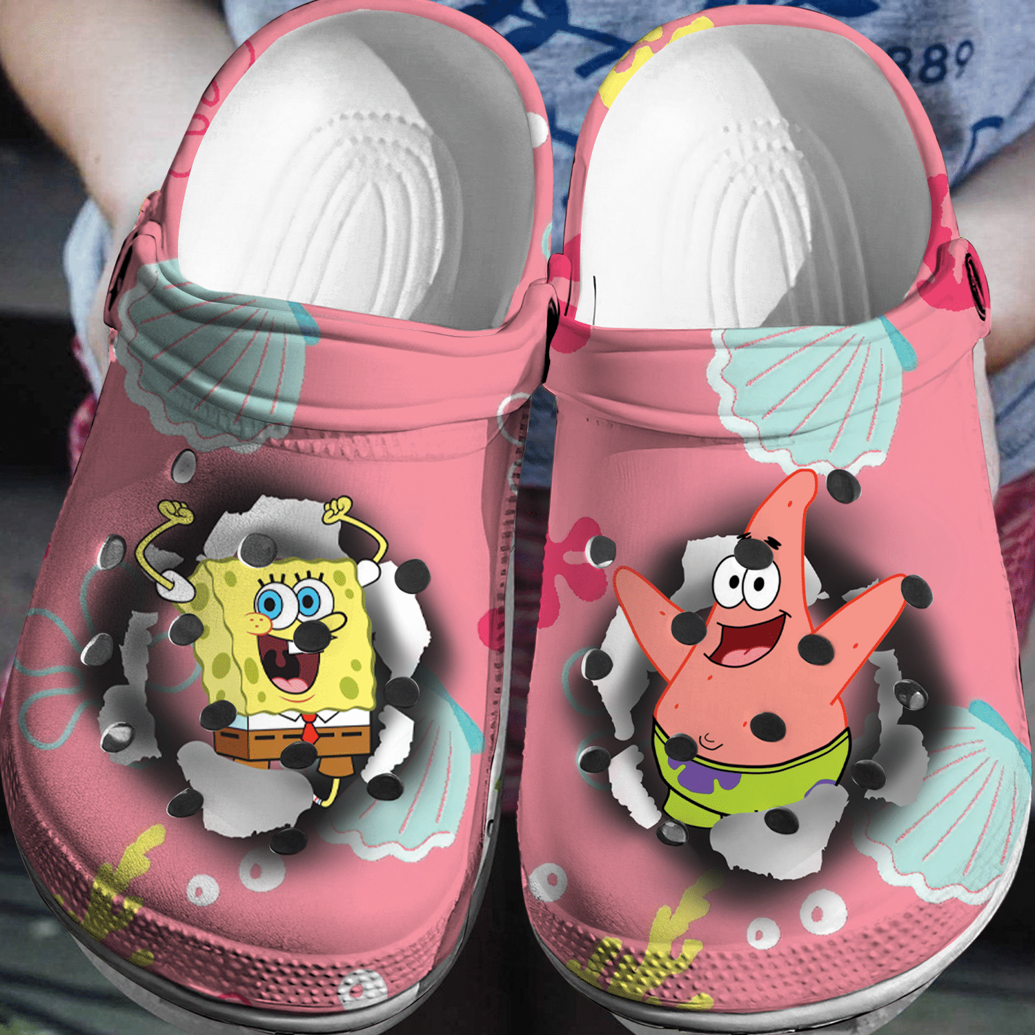 Spongebob Squarepants Cartoon Crocs, Spongebob Squarepants Comfortable For Men Women And Kids 25