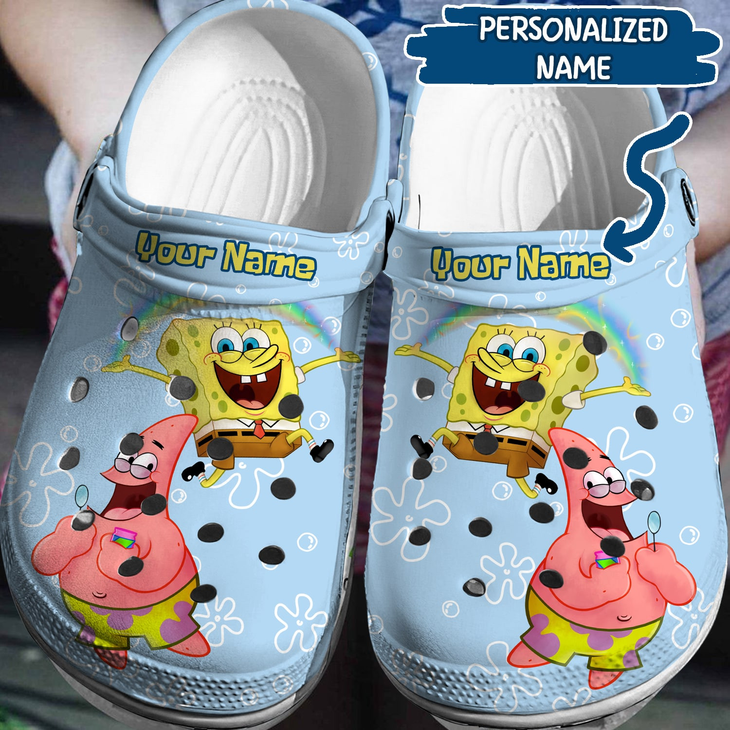 Spongebob Squarepants Cartoon Crocs, Spongebob Squarepants Comfortable For Men Women And Kids 32