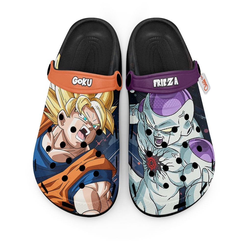 Son Goku Vs Frieza Dragon Ball Anime Crocs, Son Goku Comfortable For Men Women And Kids 18