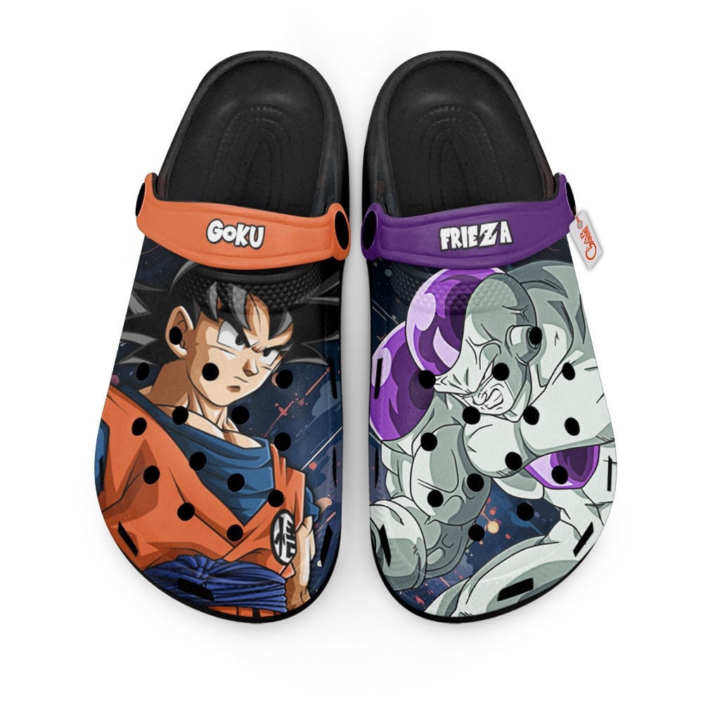 Son Goku Vs Frieza Dragon Ball Anime Crocs, Son Goku Comfortable For Men Women And Kids 20