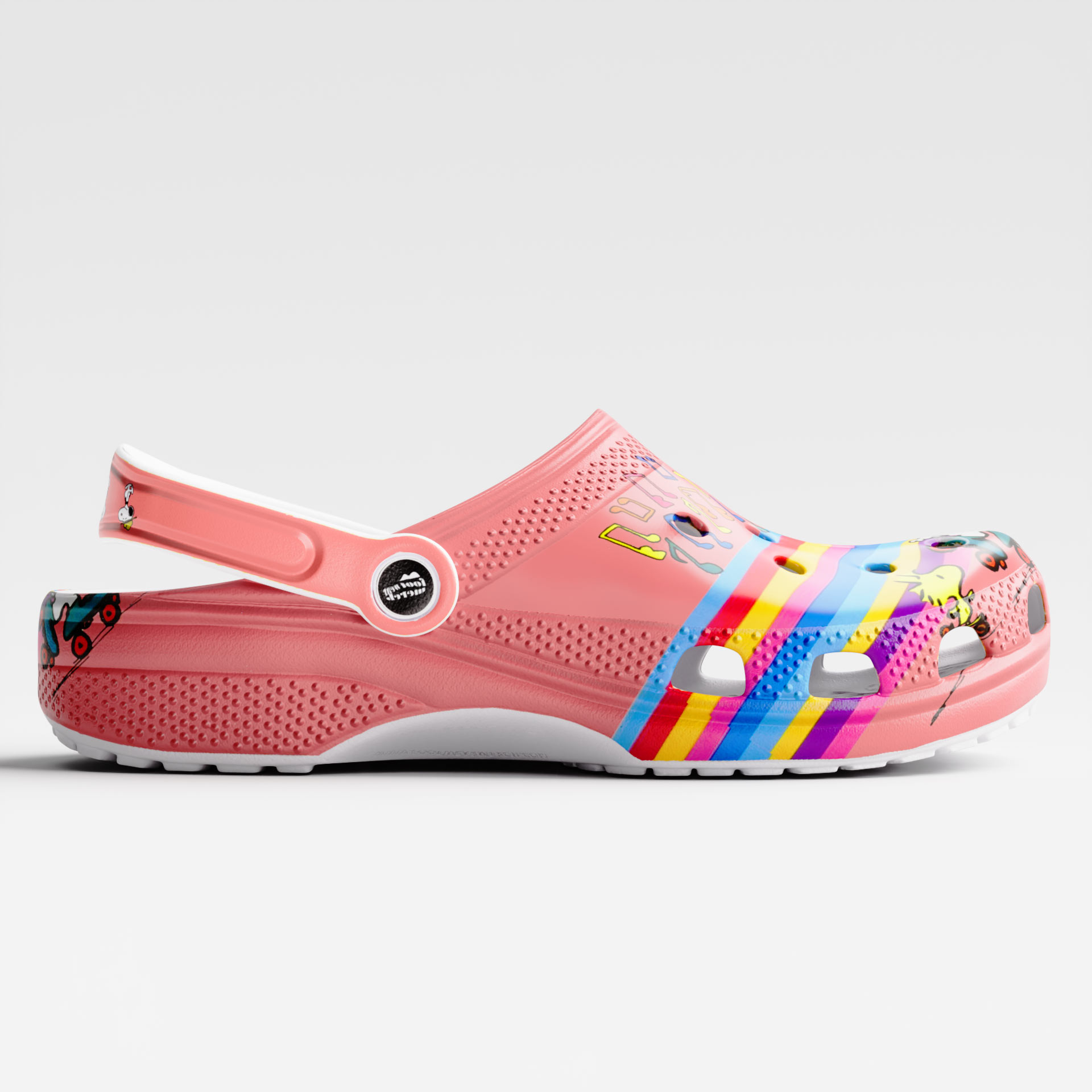 Snoopy Peanuts Cartoon Dog Rainbow Crocs 3D, Snoopy Peanuts Comfortable For Men Women And Kids