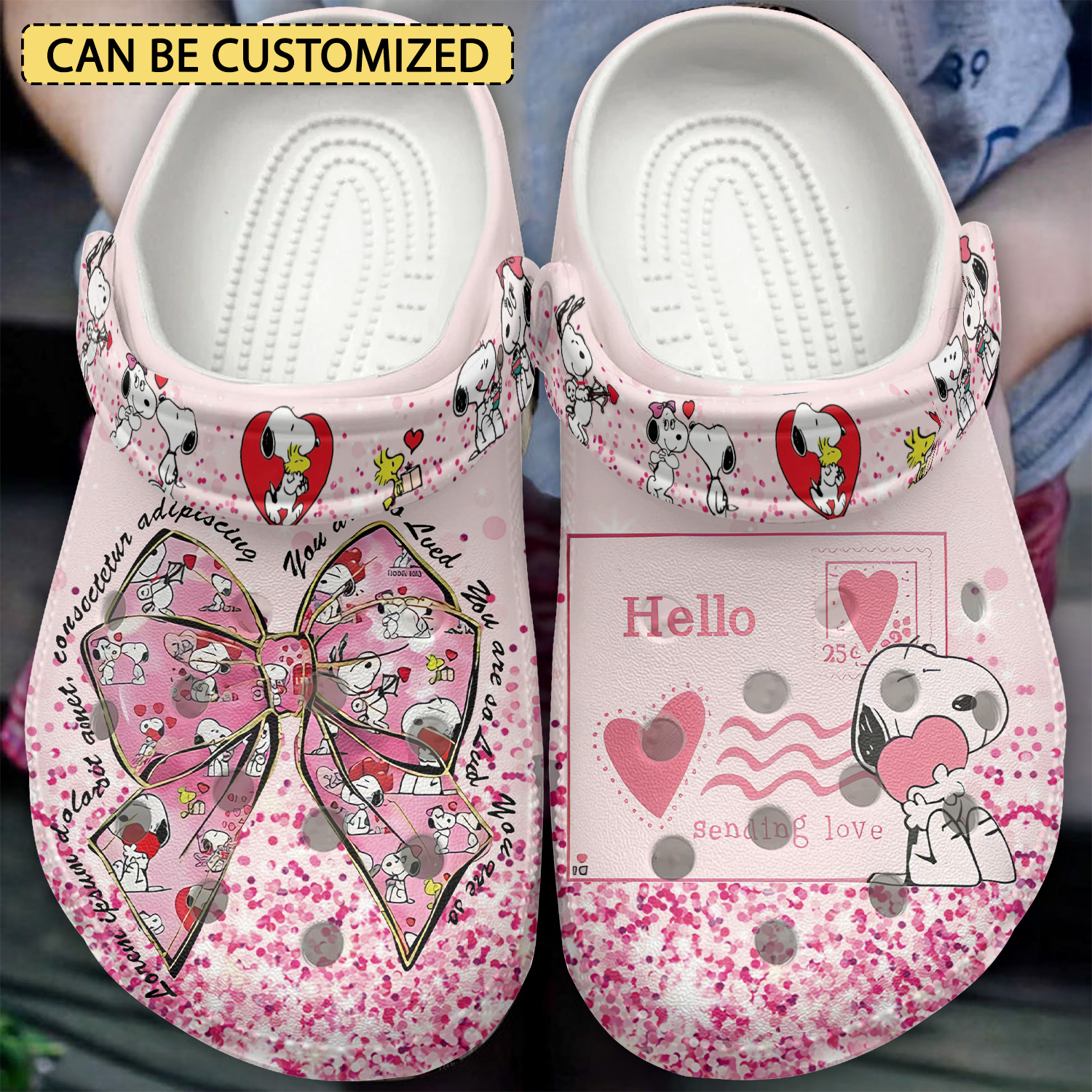 Snoopy Valentine Cartoon Crocs, Snoopy Valentine Comfortable For Men Women And Kids 84