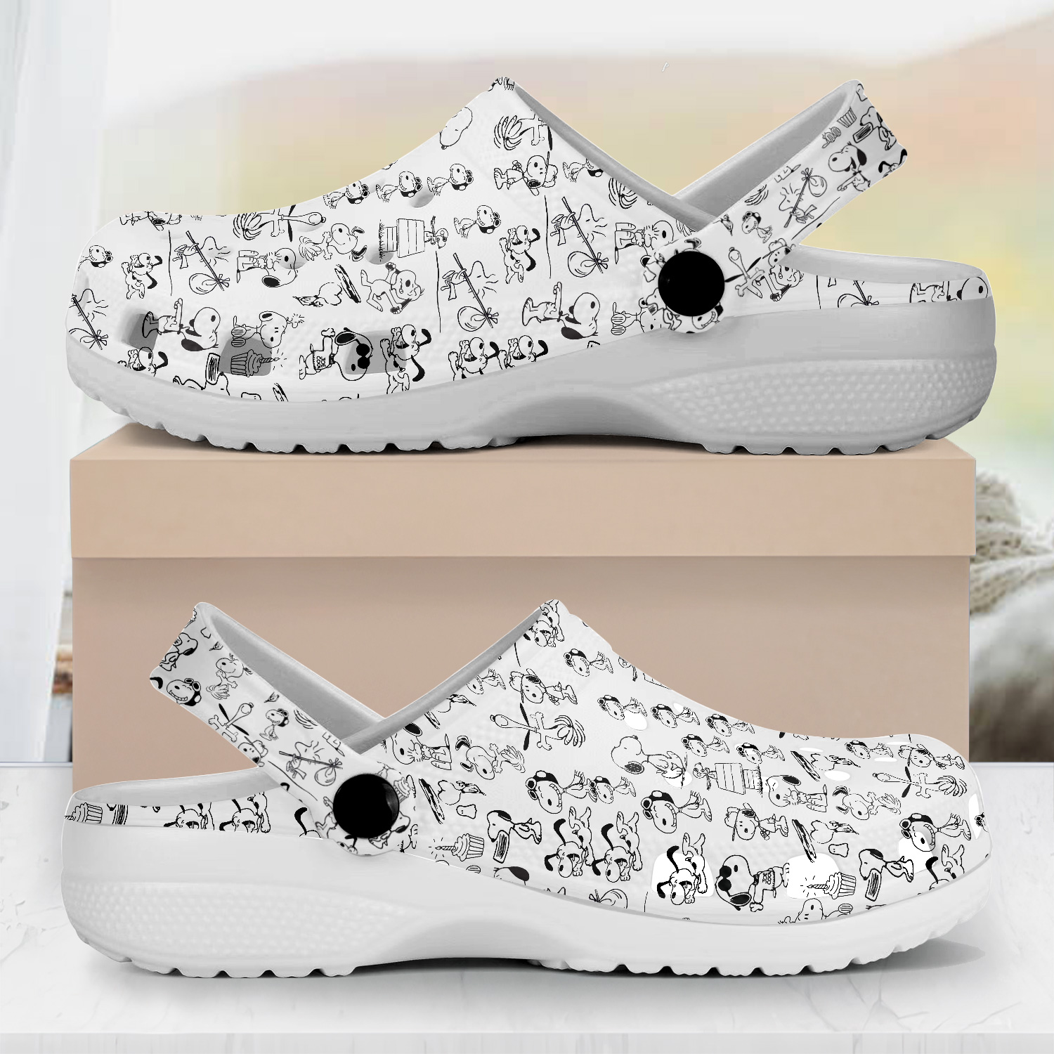 Snoopy Peanuts Cartoon Crocs, Snoopy Peanuts Comfortable For Men Women And Kids 4