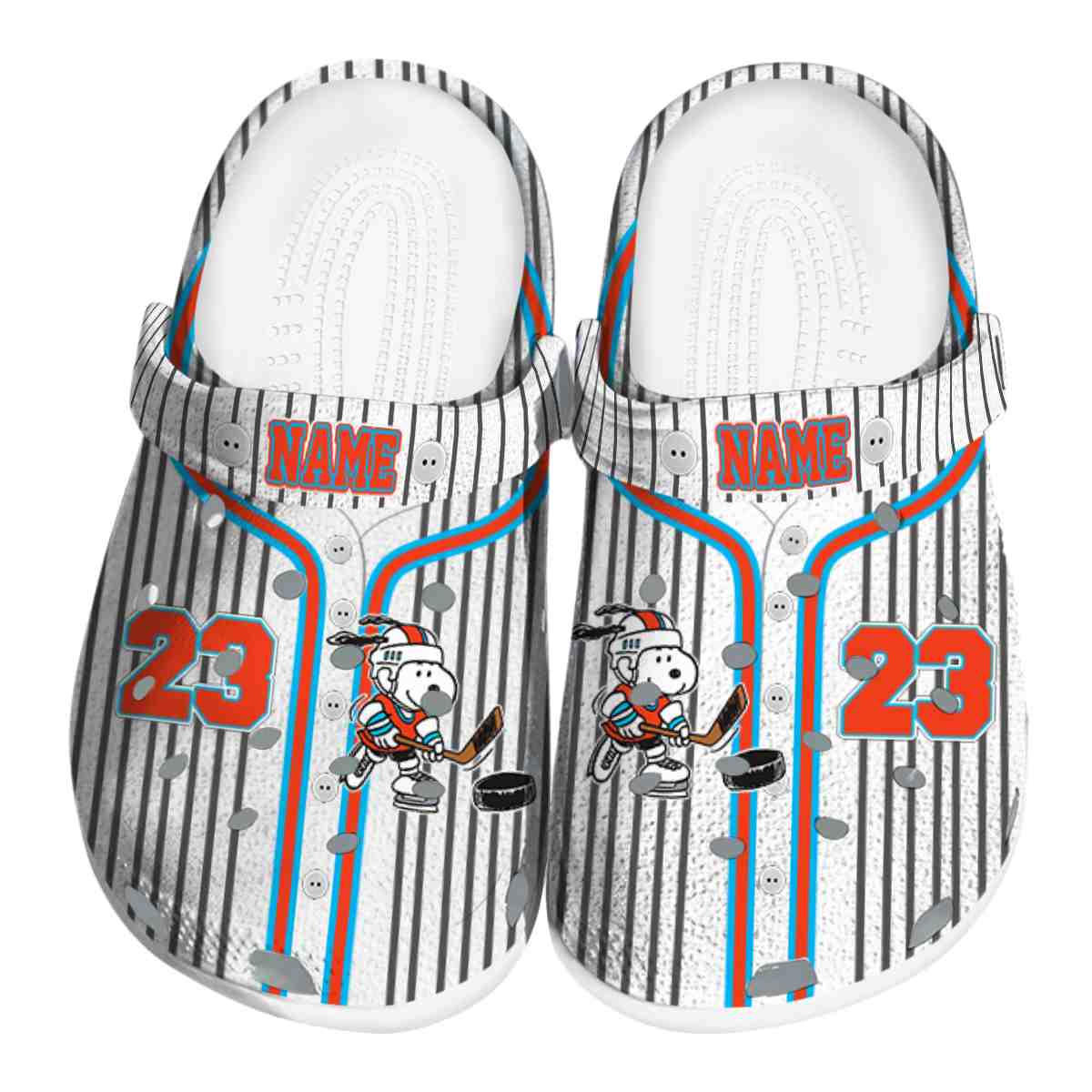 Snoopy Hockey Cartoon Sport Crocs, Snoopy Hockey Comfortable For Men Women And Kids 28
