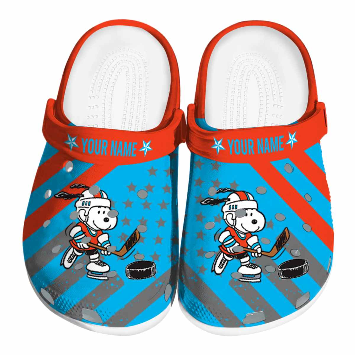 Snoopy Hockey Cartoon Sport Crocs, Snoopy Hockey Comfortable For Men Women And Kids 47