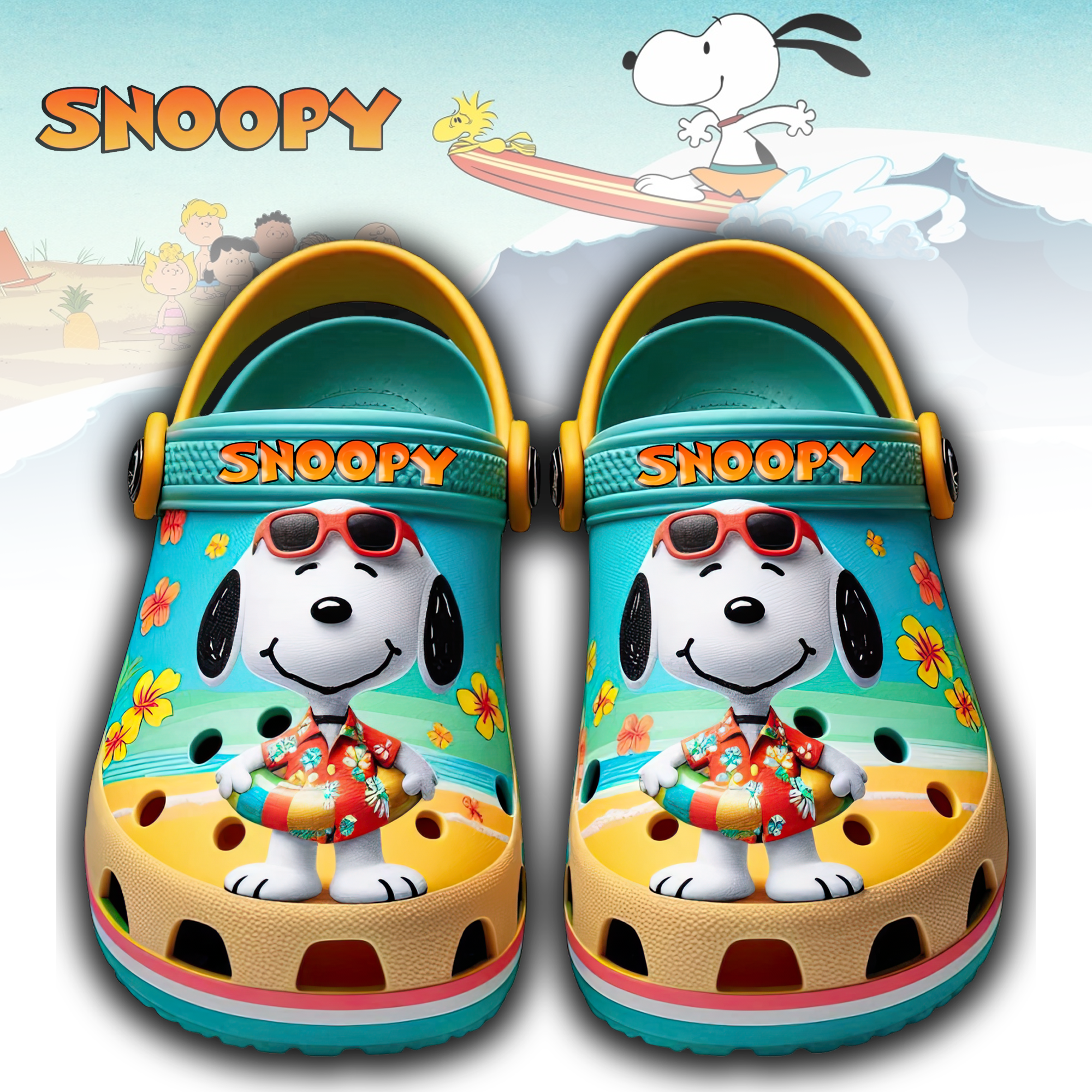 Snoopy Cartoon Crocs, Snoopy Comfortable For Men Women And Kids 77
