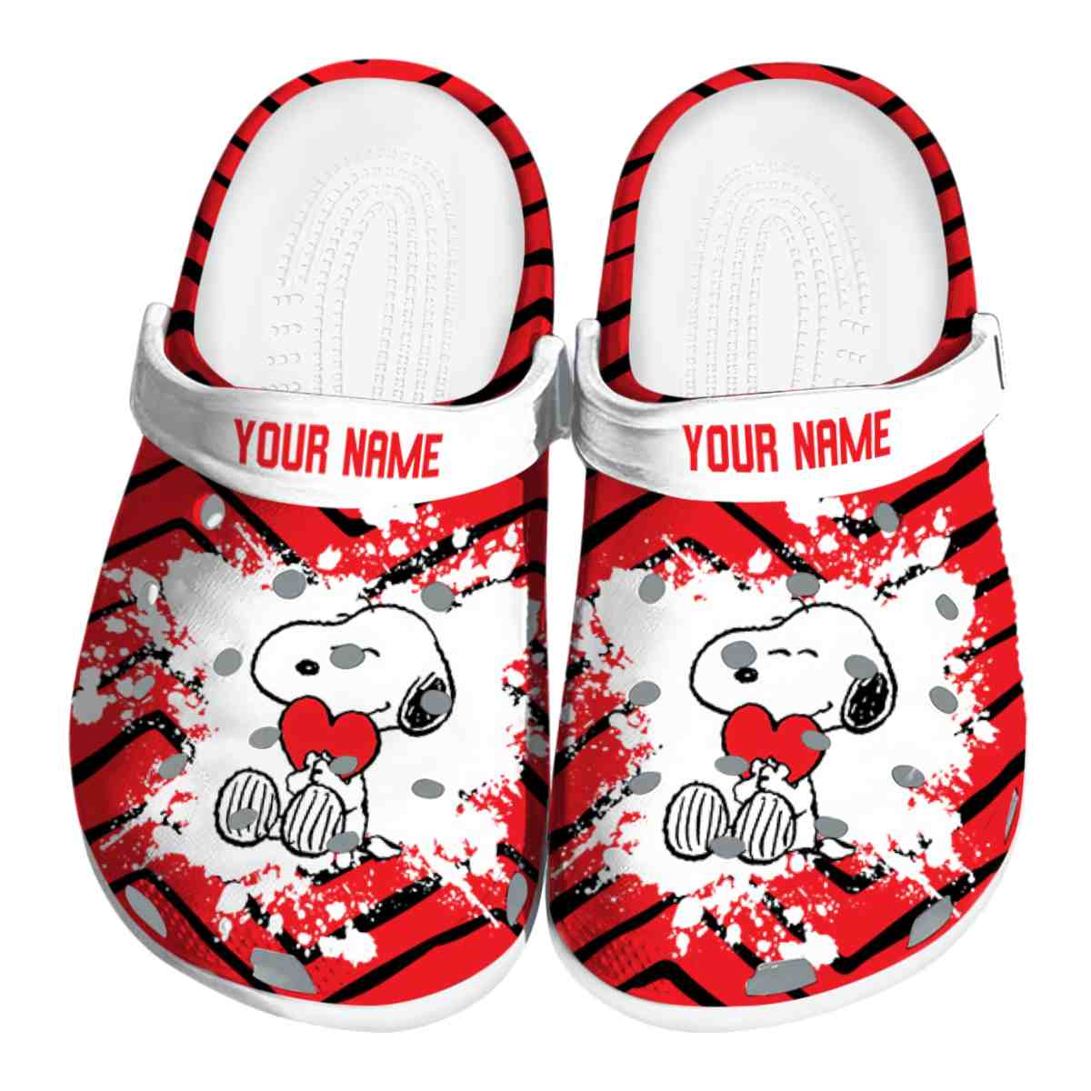 Snoopy Cartoon Crocs, Snoopy Comfortable For Men Women And Kids 4