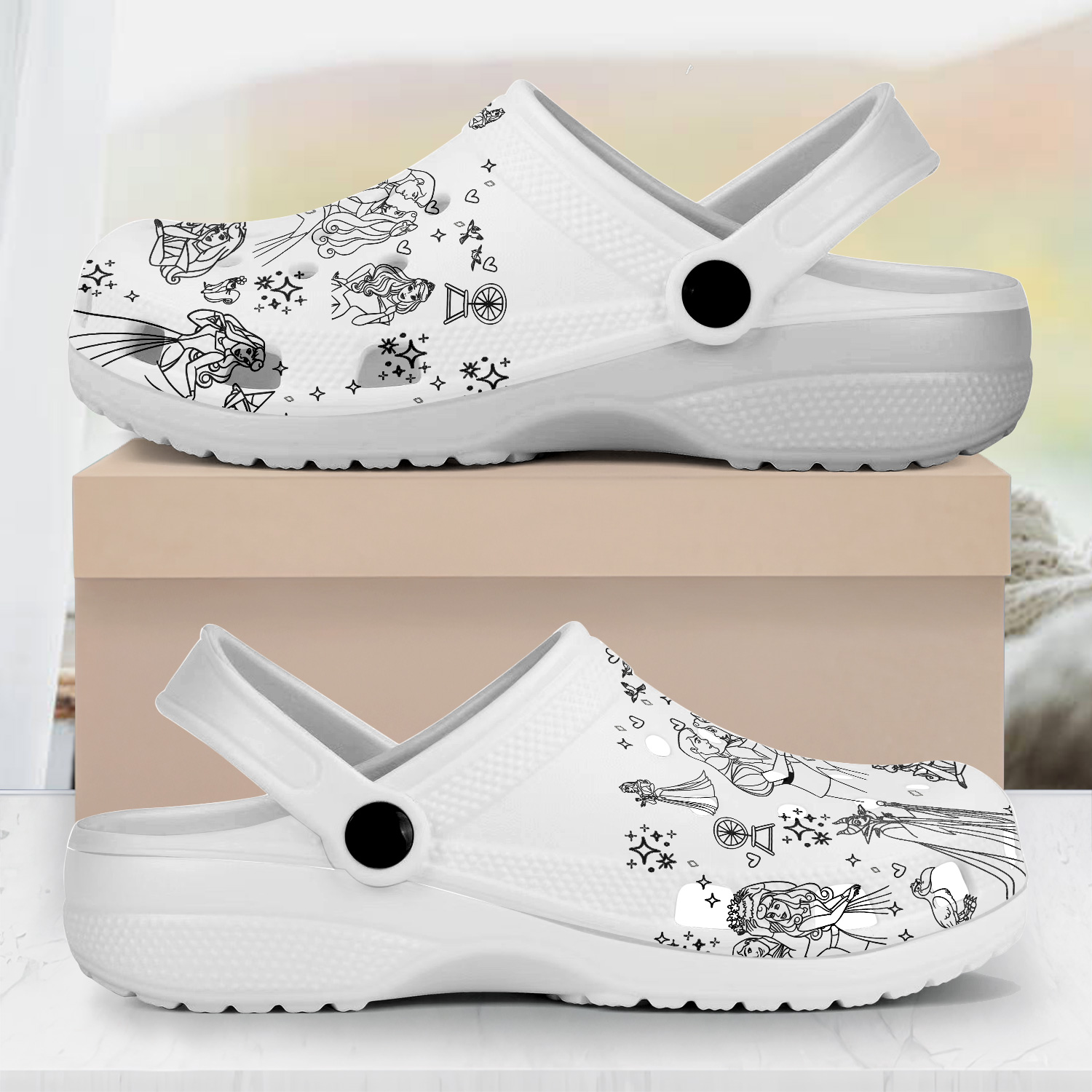 Sleeping Beauty Cartoon Crocs, Sleeping Beauty Comfortable For Men Women And Kids 57